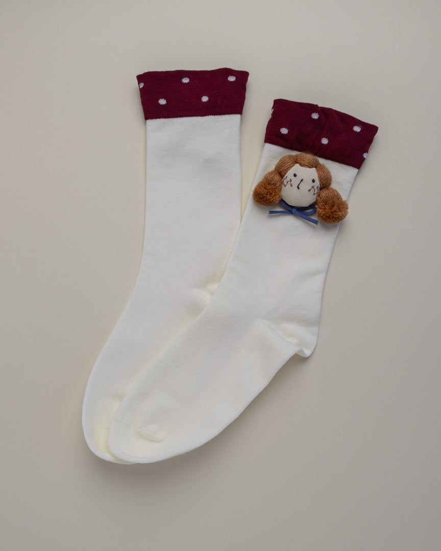 Doll Face Women’s Cotton Crew Socks