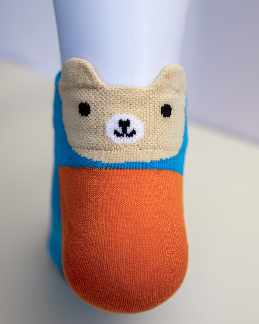 Polka Dot Bear – Cute Women’s No Show Socks