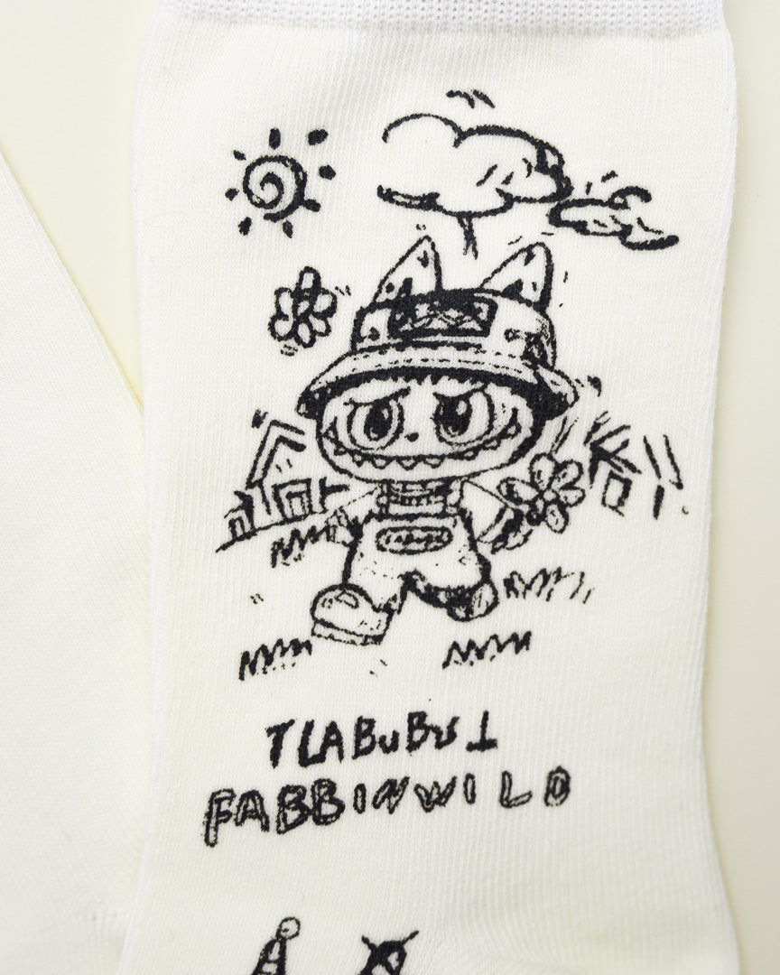 Labubu Graphic – Women’s Crew Socks