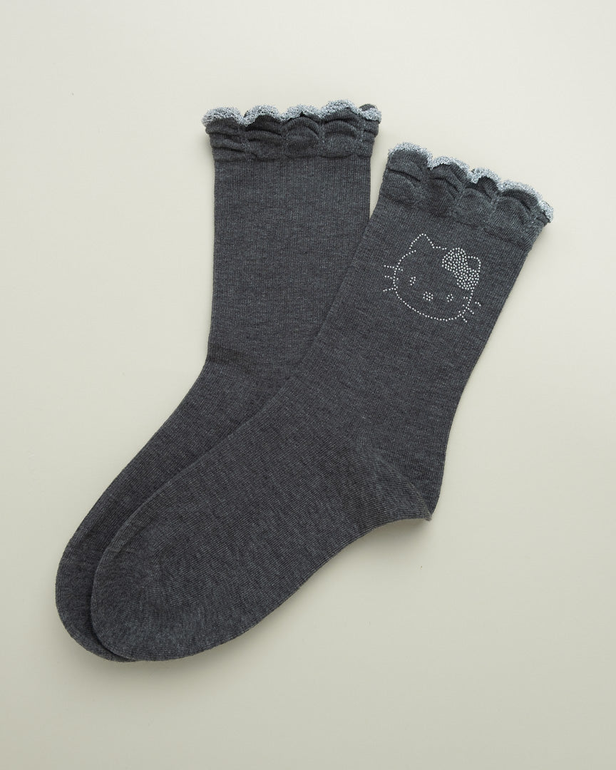 Cute Kitty Face – Women’s Cotton Crew Socks