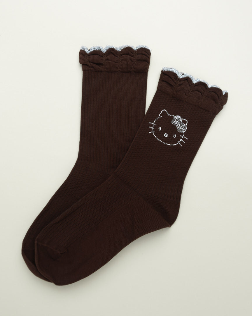 Cute Kitty Face – Women’s Cotton Crew Socks
