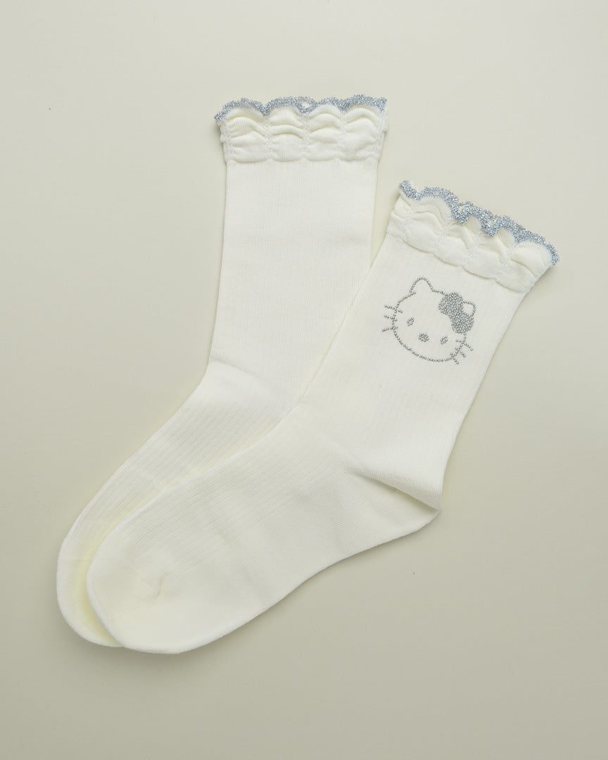 Cute Kitty Face – Women’s Cotton Crew Socks
