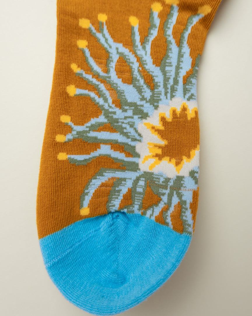 Golden Bloom – Women’s Crew Socks