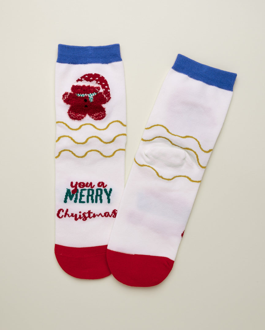 Christmas Bear Socks – Women’s Crew Socks