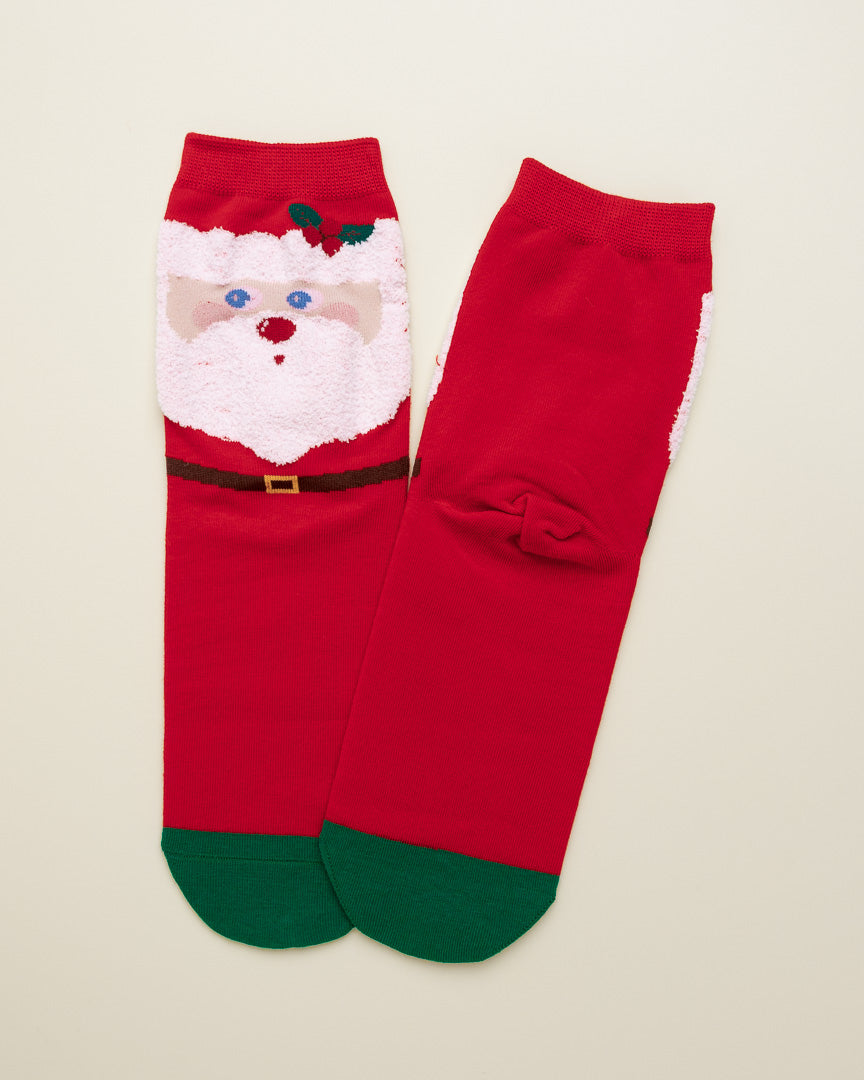 Classic Santa Claus Socks – Women’s Crew Socks