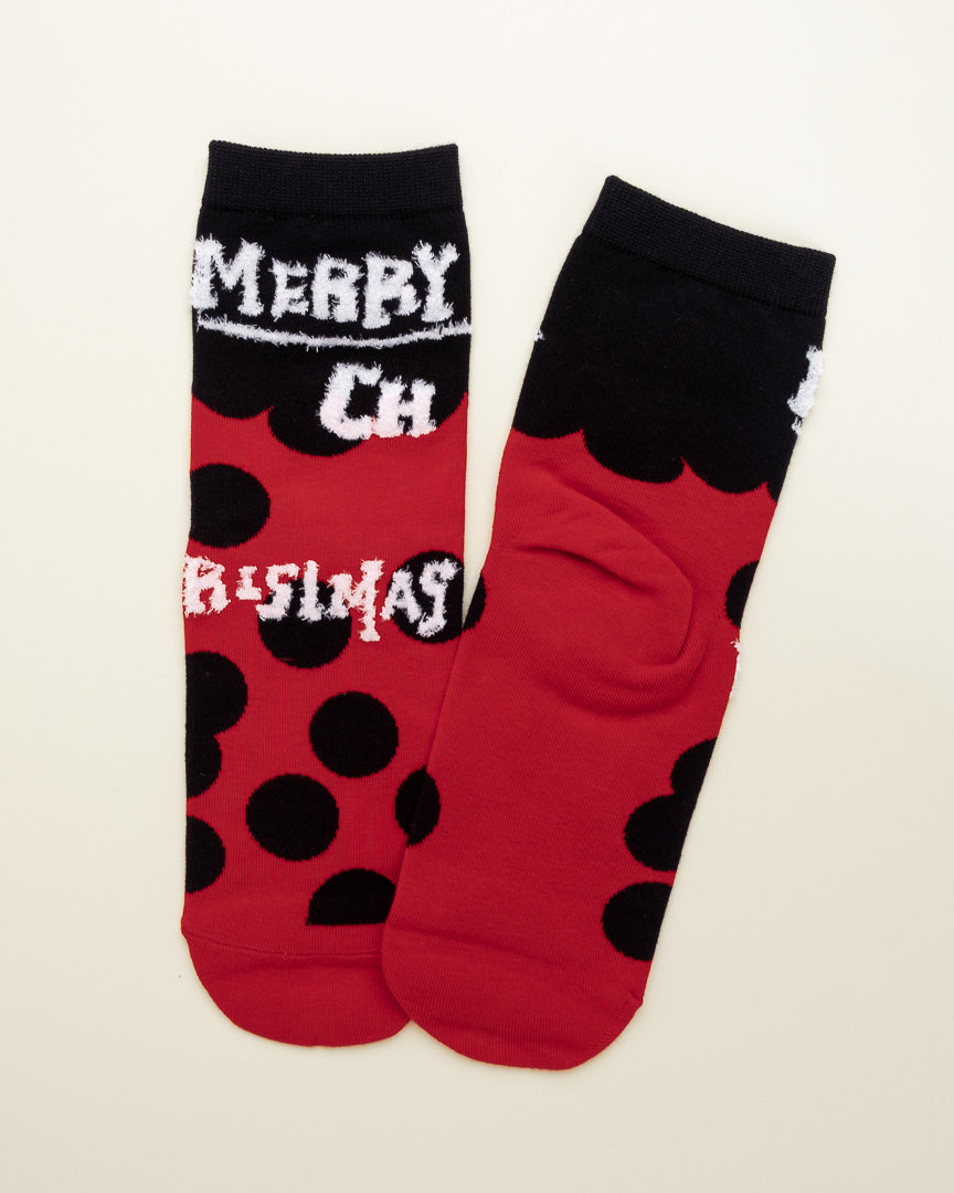 Bold Christmas Dots – Women’s Crew Socks