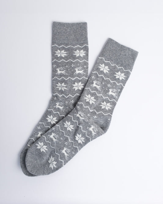Reindeer Christmas Crew Socks – Unisex
