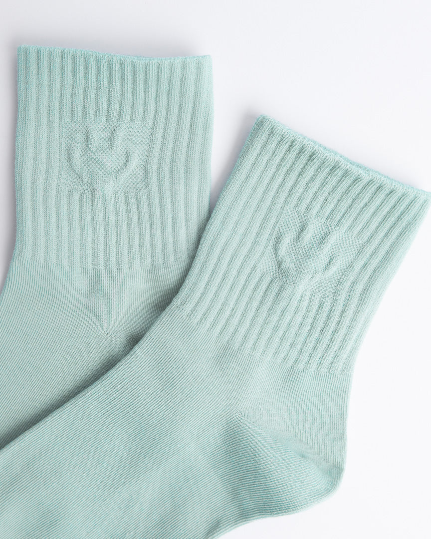 Smiley Face Everyday Socks – Women’s Cotton Quarter Socks