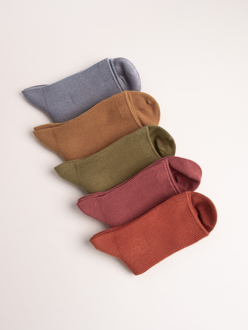 Women’s Merino Wool Blend Ribbed Crew Socks – Soft Warm Everyday Essential