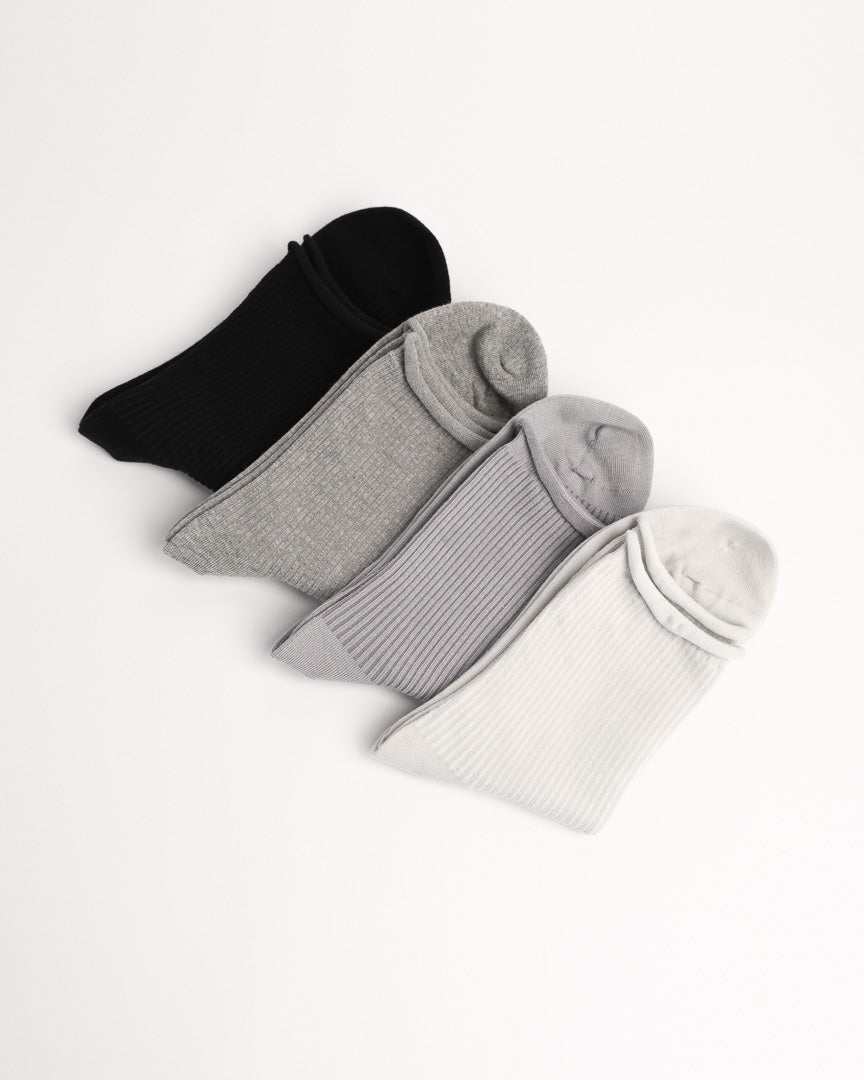 Women’s Classic Ribbed Cotton Socks – Soft Everyday Crew Socks