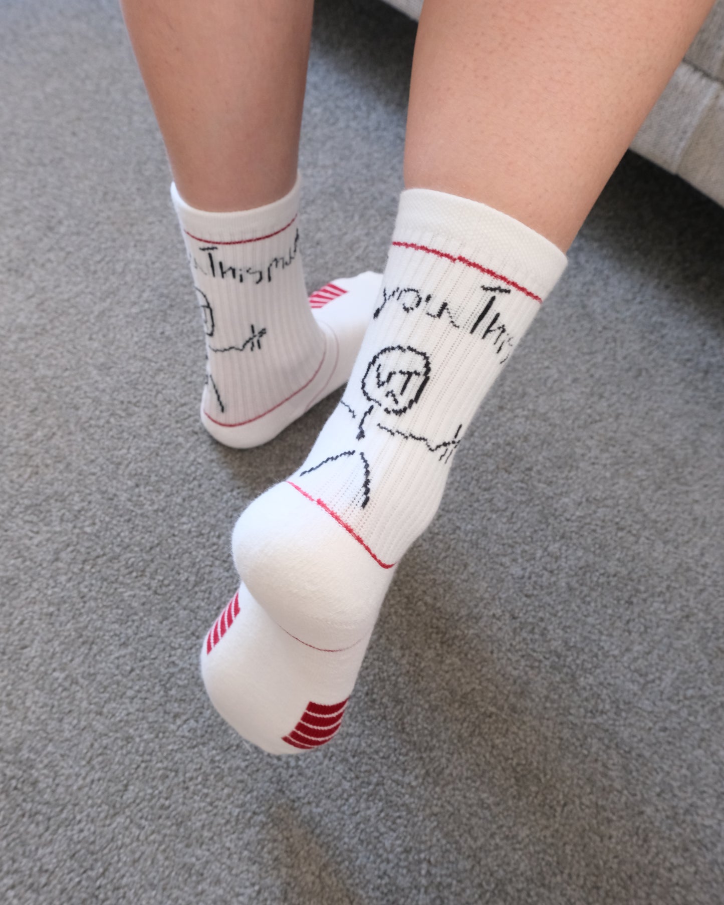 Women’s Cotton Terry Crew Socks – Sweat-Absorbing Cushioned Everyday Socks
