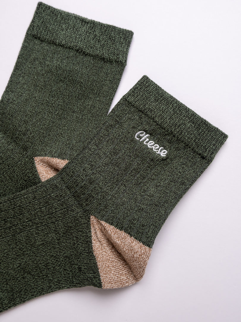 Cheese – Men’s Cotton Crew Socks