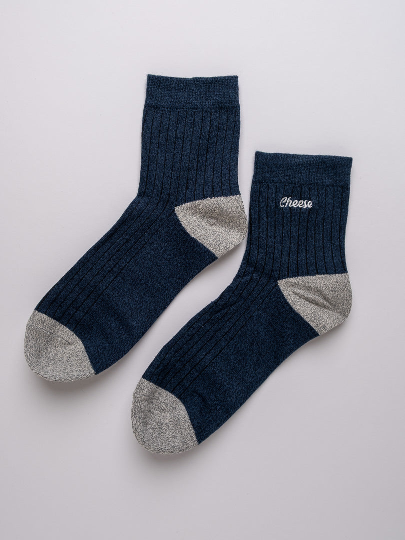 Cheese – Men’s Cotton Crew Socks