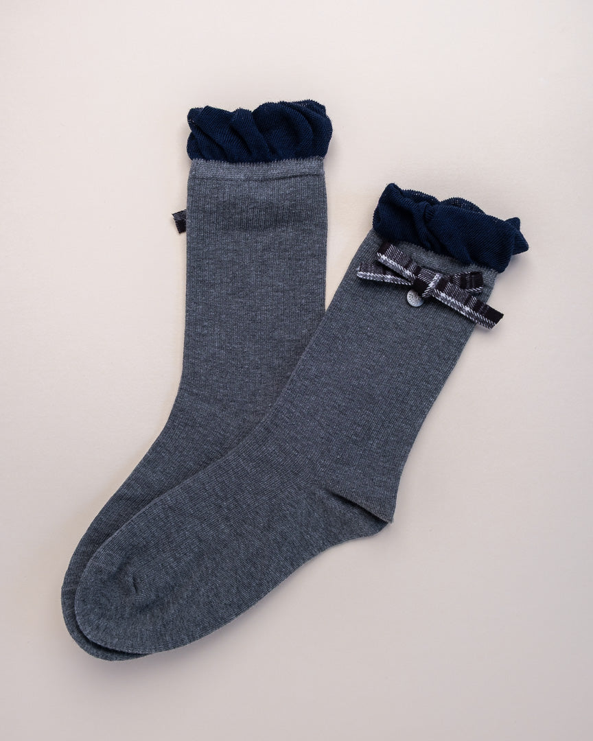 Chic Bow Women’s Cotton Crew Socks