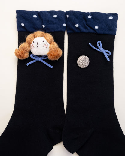 Doll Face Women’s Cotton Crew Socks