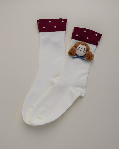 Doll Face Women’s Cotton Crew Socks