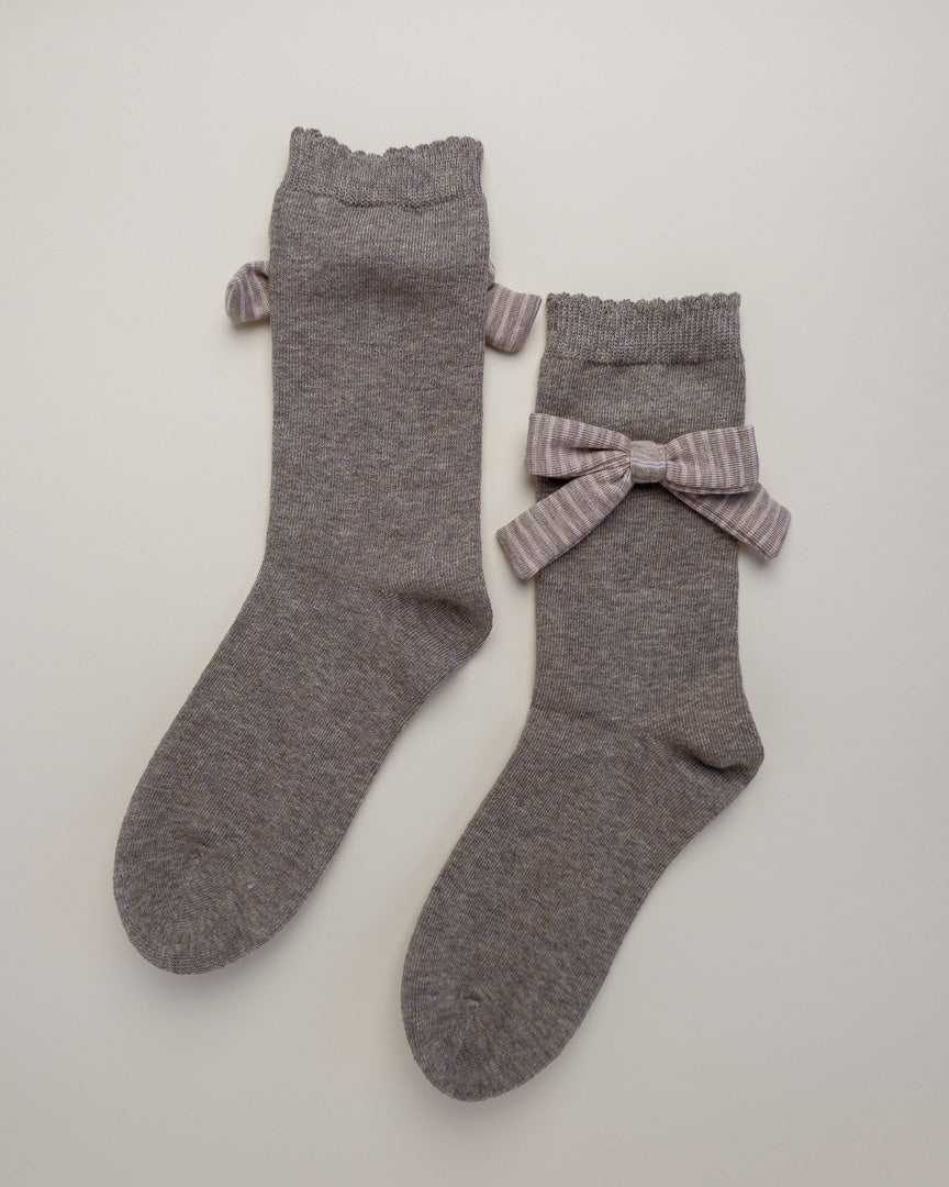 Grace Bow – Women’s Cotton Crew Socks