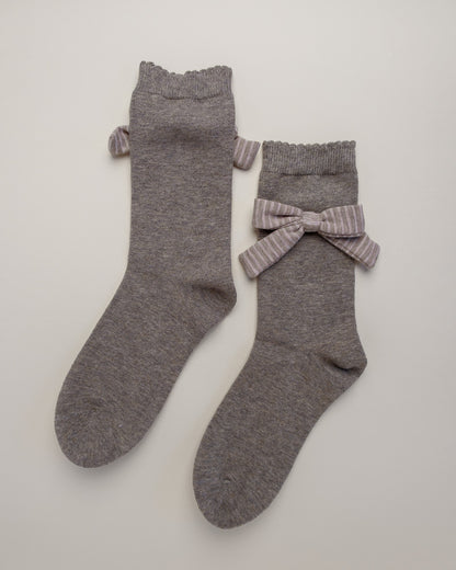 Grace Bow – Women’s Cotton Crew Socks