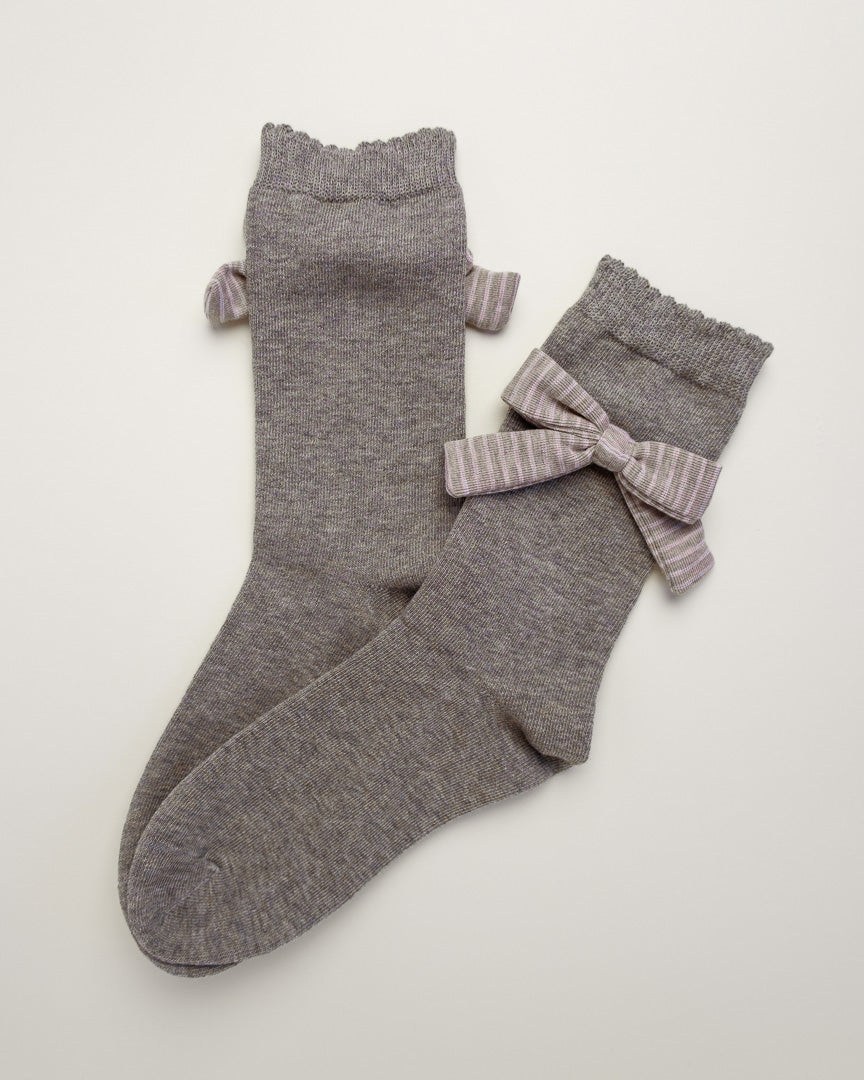 Grace Bow – Women’s Cotton Crew Socks