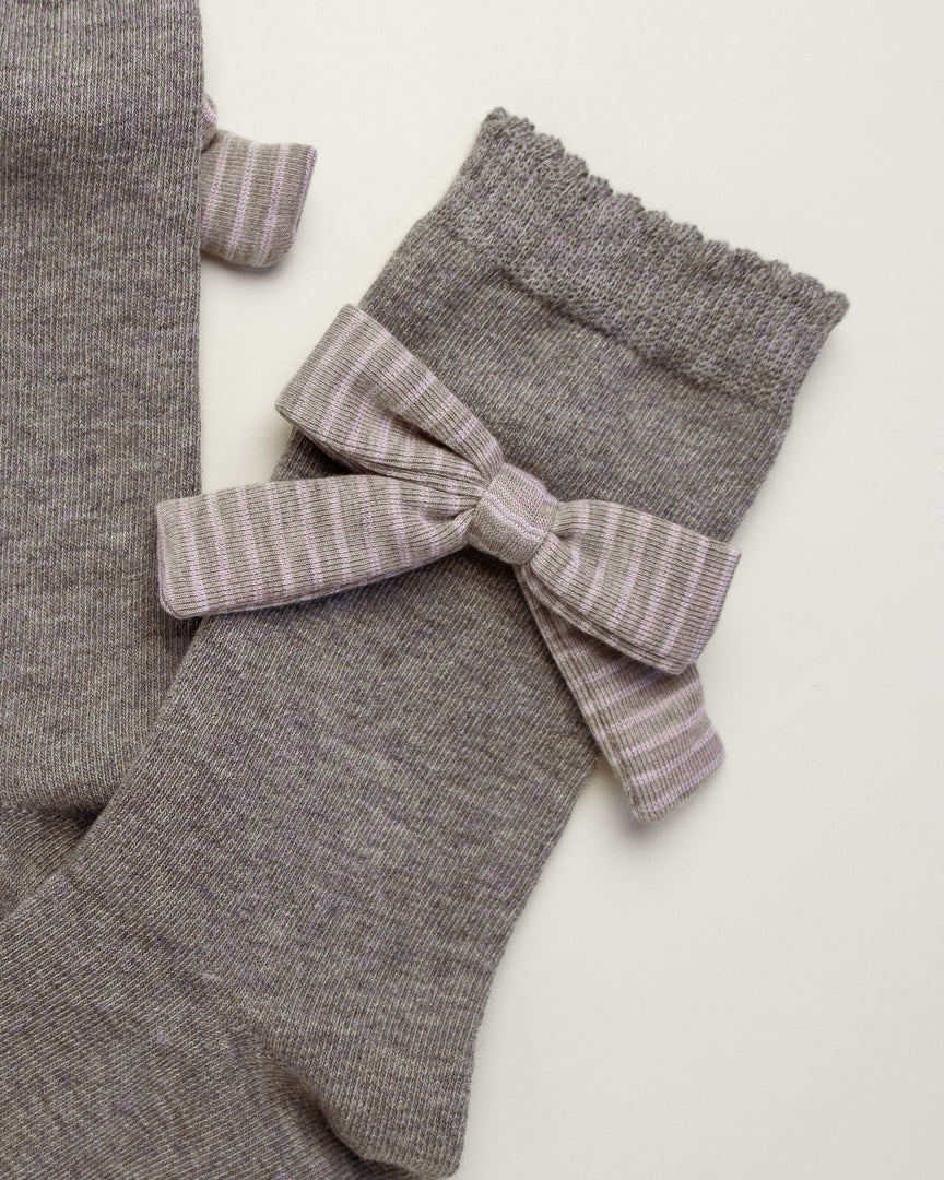 Grace Bow – Women’s Cotton Crew Socks