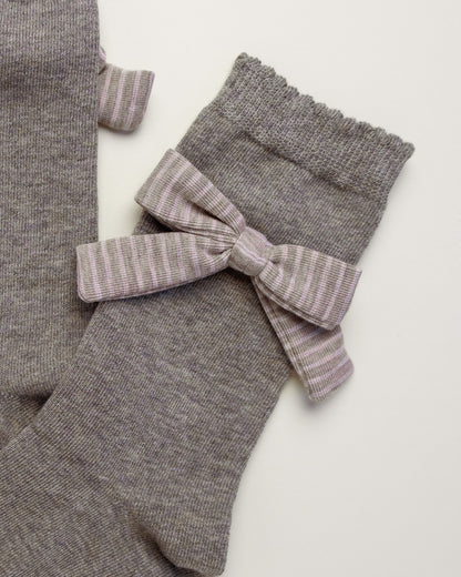 Grace Bow – Women’s Cotton Crew Socks