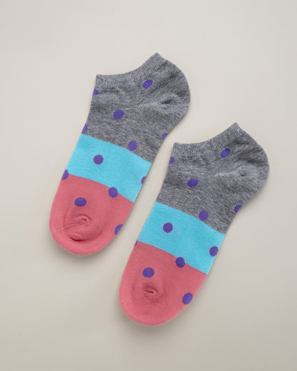 Polka Dot Women’s No Show Socks