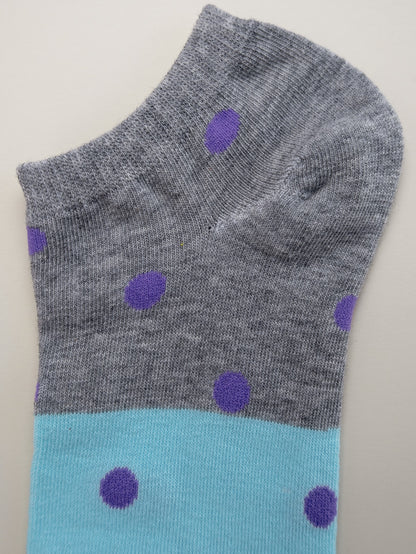 Polka Dot Women’s No Show Socks