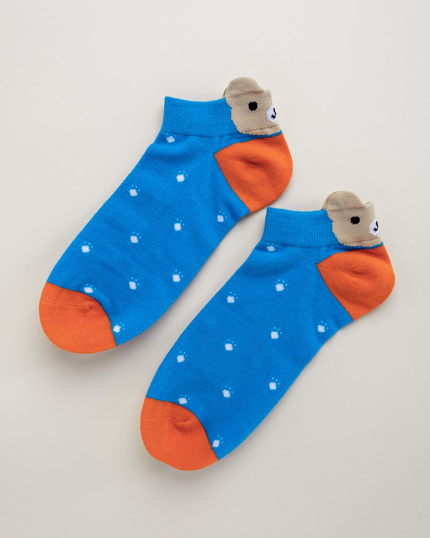 Polka Dot Bear – Cute Women’s No Show Socks