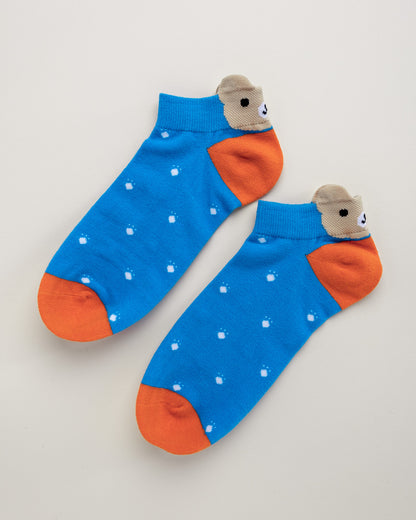 Polka Dot Bear – Cute Women’s No Show Socks