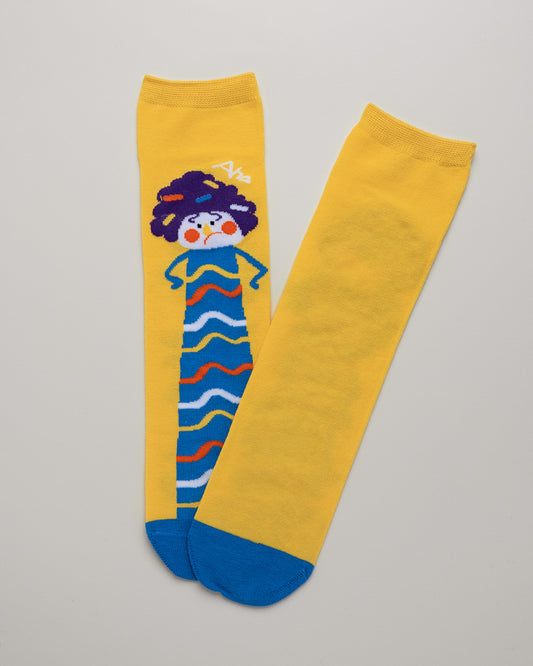 Kids’ Cartoon Character Socks – Heel-Free Crew Style