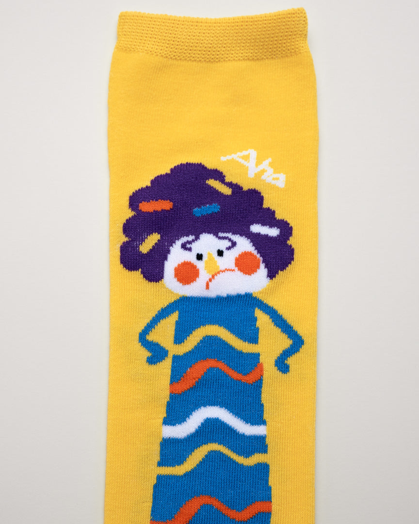 Kids’ Cartoon Character Socks – Heel-Free Crew Style
