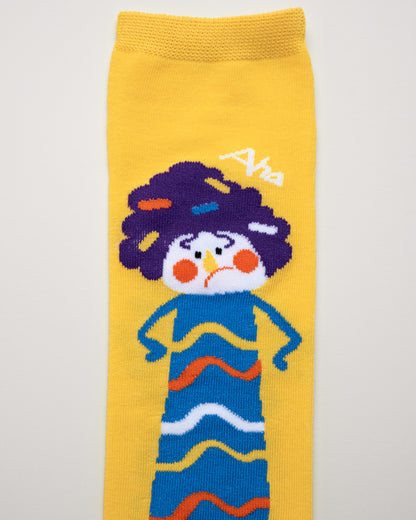 Kids’ Cartoon Character Socks – Heel-Free Crew Style