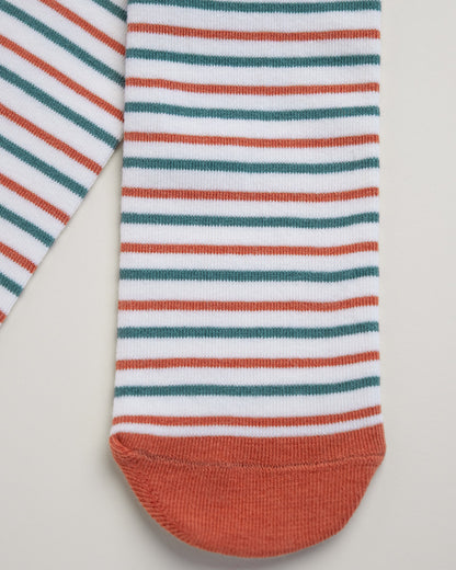 Kids’ Striped Socks – Heel-Free Cotton Crew Socks