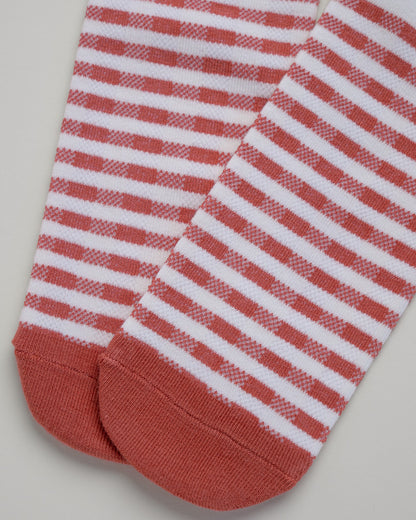 Kids’ Cartoon Girl Socks – Striped Heel-Free Cotton Crew Style