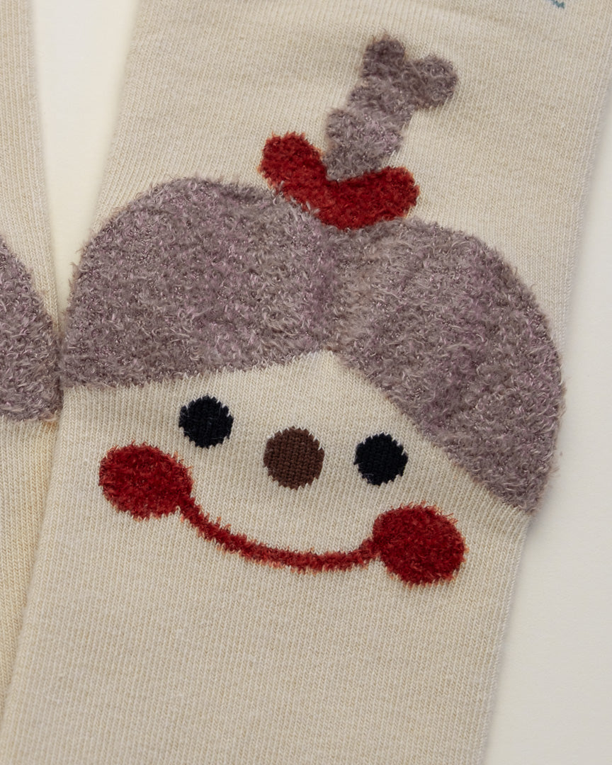 Kids’ Smiley Face Socks – Heel-Free Cotton Crew Style
