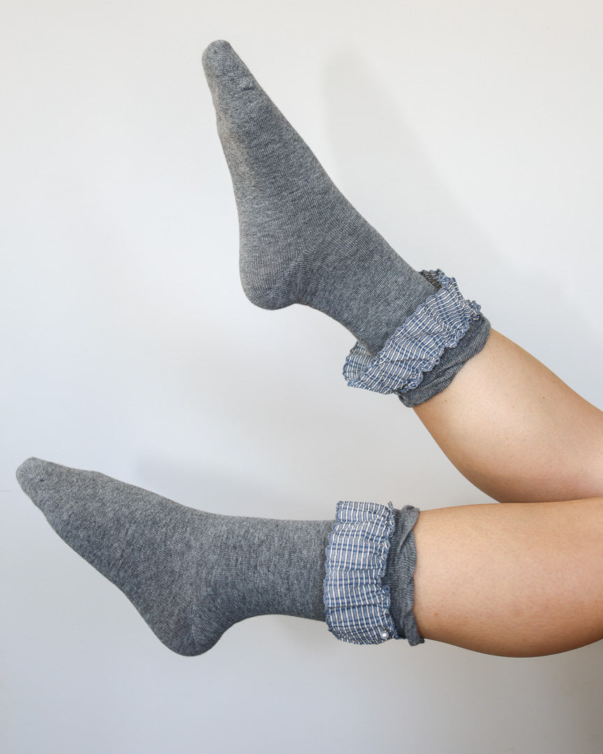 Ruffle Socks Women’s Cotton Crew Socks