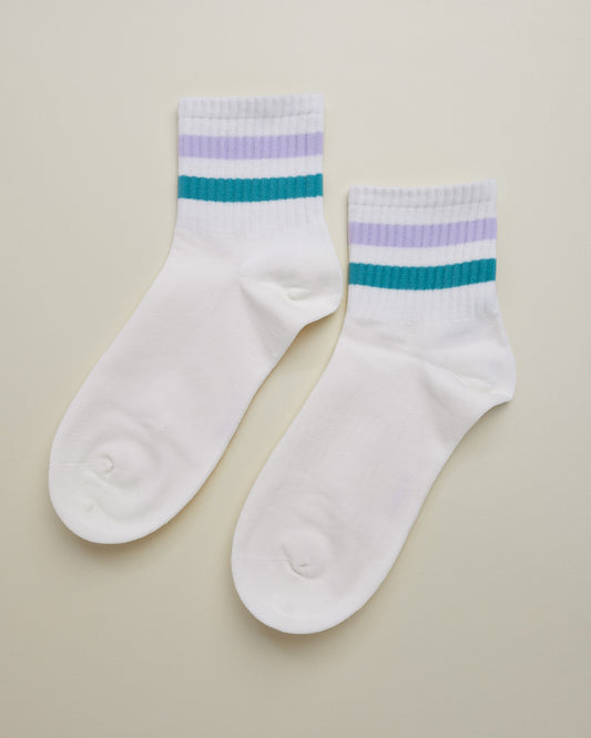 Striped Casual Sport Socks – Women’s quarter socks