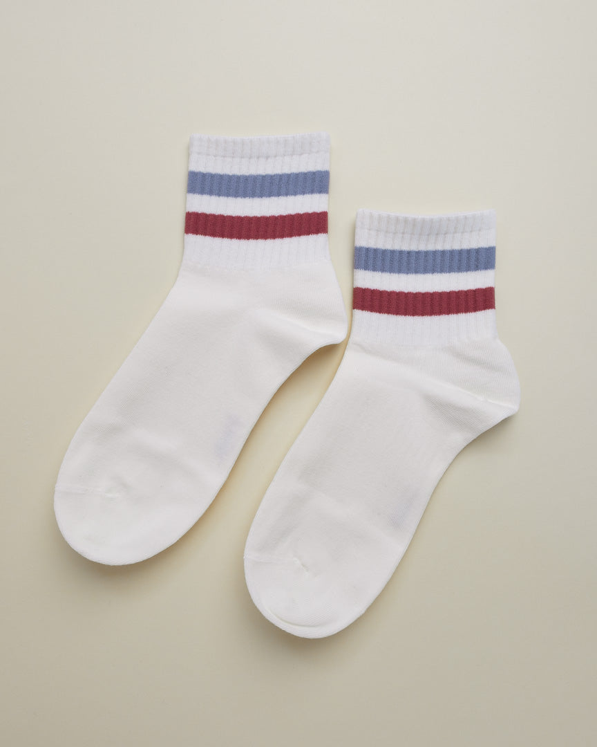 Striped Casual Sport Socks – Women’s quarter socks