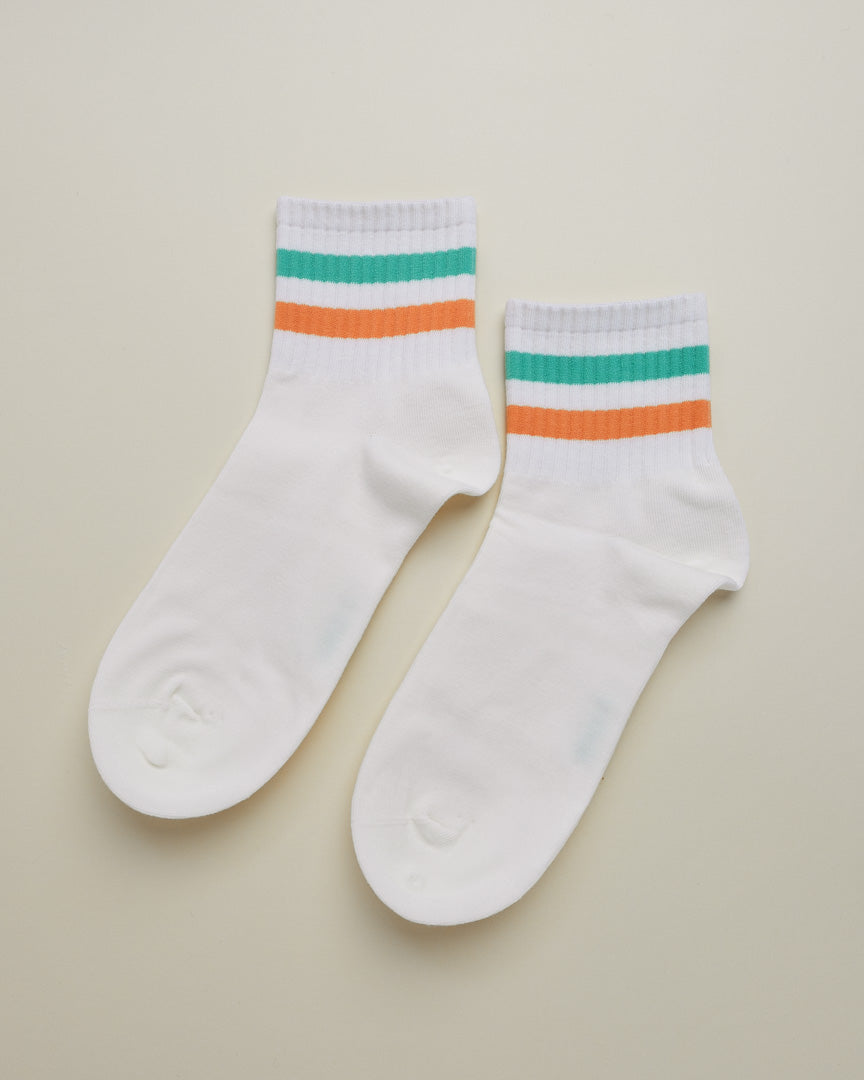 Striped Casual Sport Socks – Women’s quarter socks