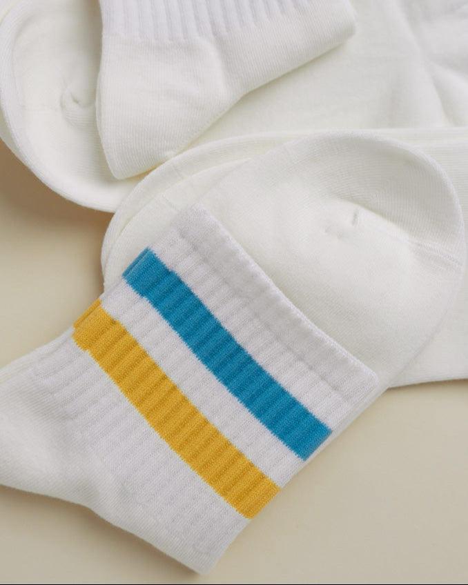 Striped Casual Sport Socks – Women’s quarter socks