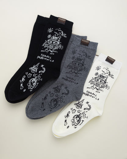 Labubu Graphic – Women’s Crew Socks
