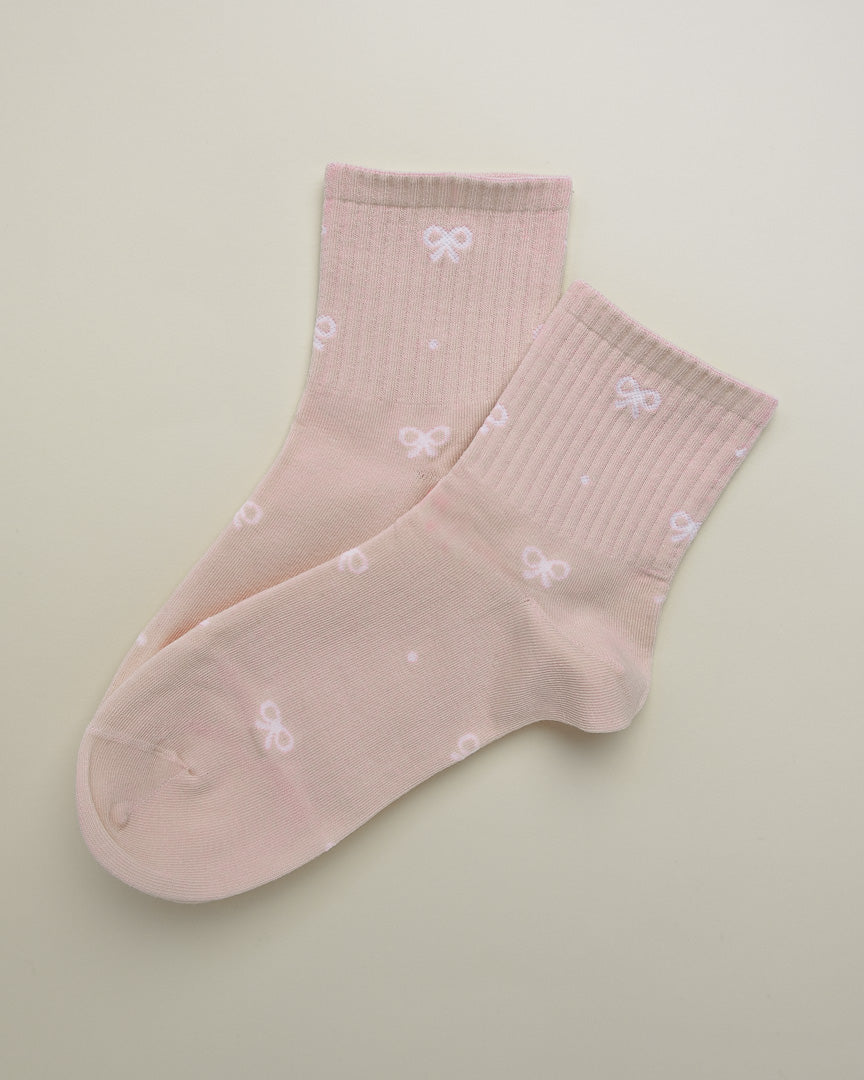 Bow Pattern – Women’s Quarter Socks
