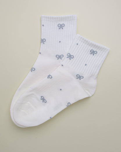 Bow Pattern – Women’s Quarter Socks