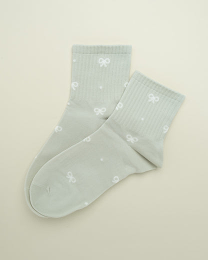 Bow Pattern – Women’s Quarter Socks