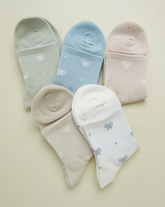Bow Pattern – Women’s Quarter Socks