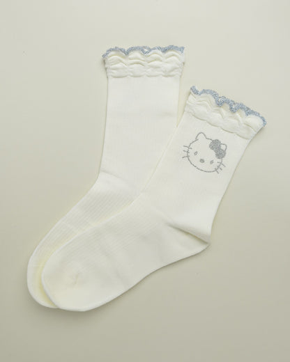 Cute Kitty Face – Women’s Cotton Crew Socks