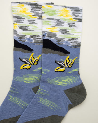 Whale’s Horizon – Women’s Crew Socks