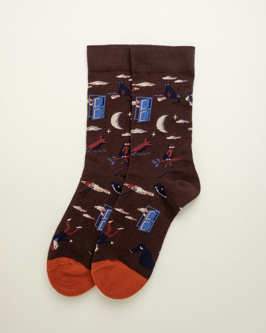 Midnight Window – Women’s Crew Socks
