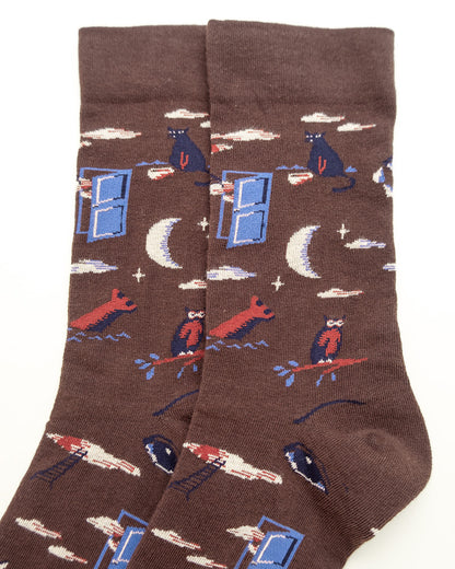 Midnight Window – Women’s Crew Socks