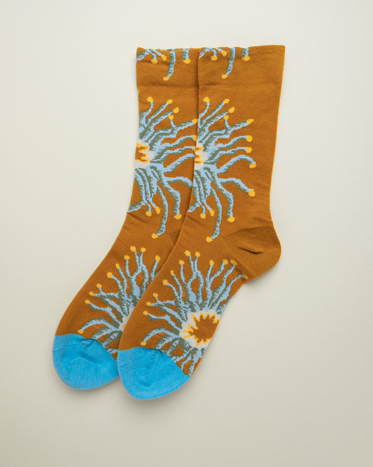 Golden Bloom – Women’s Crew Socks